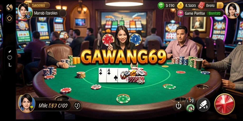 Gameplay seru GAWANG69 dengan berbagai mode Poker.