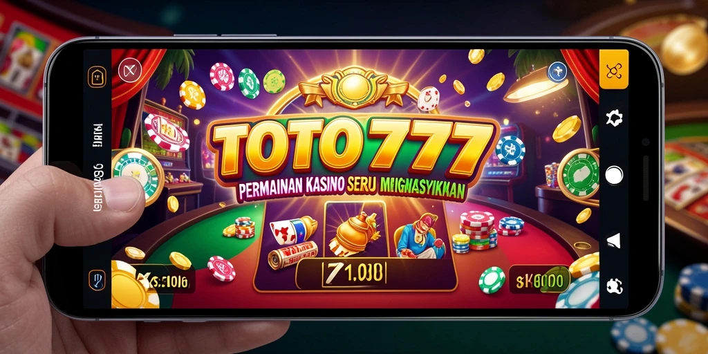 Screenshot utama TOTO777 menampilkan gameplay Kasino yang mengasyikkan.